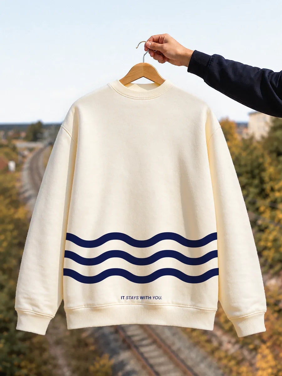 Ekenäs at the Collar Sweatshirt — With the waves